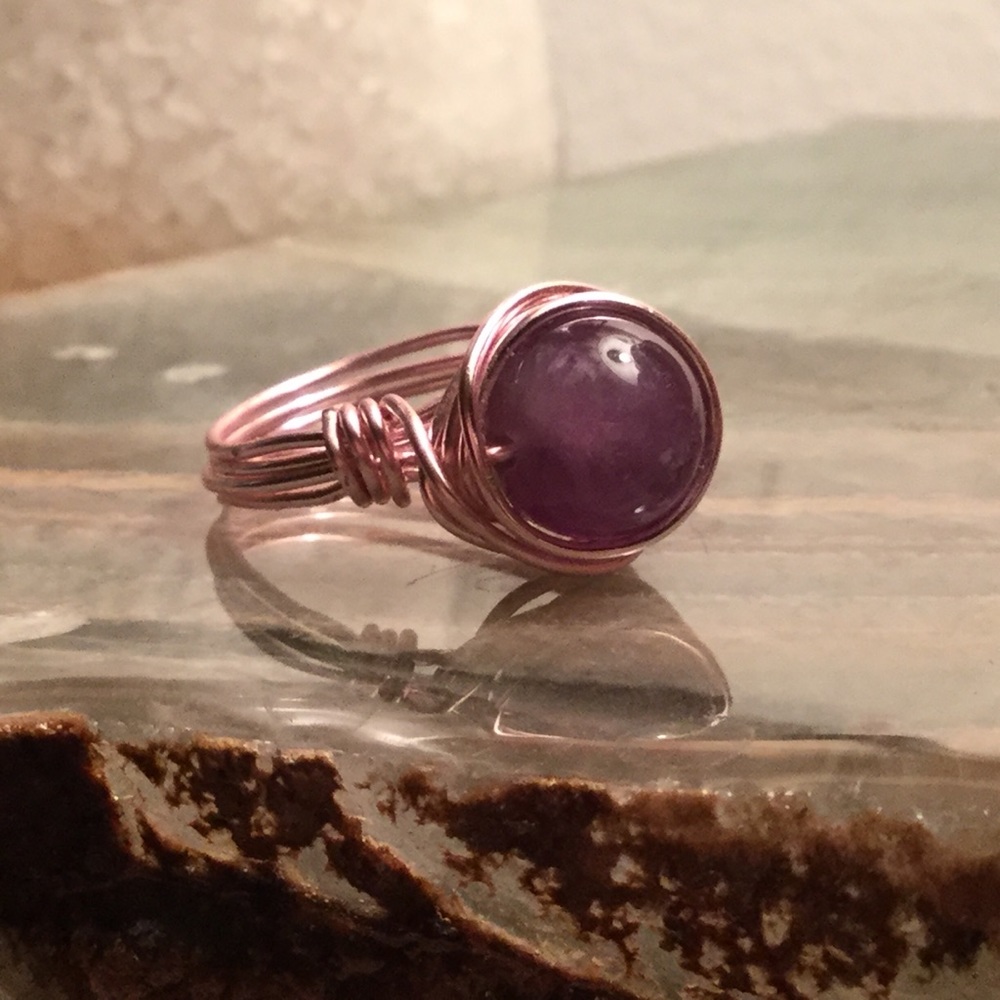 ‼️ONEHOURSALE‼️ Boho style ring precious amethyst